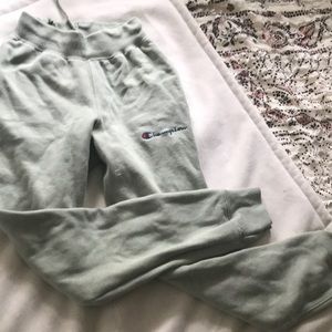Green Champion Reverse Weave sweatpants